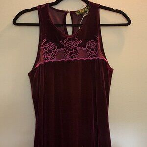 Y2K Vintage Scene Velvet Maxi Dress – 90s/2000s Glam
